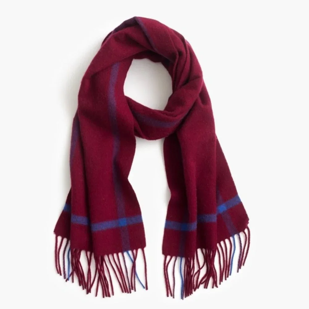 NWT-ONE SIZE- J. Crew Contrast cashmere scarf